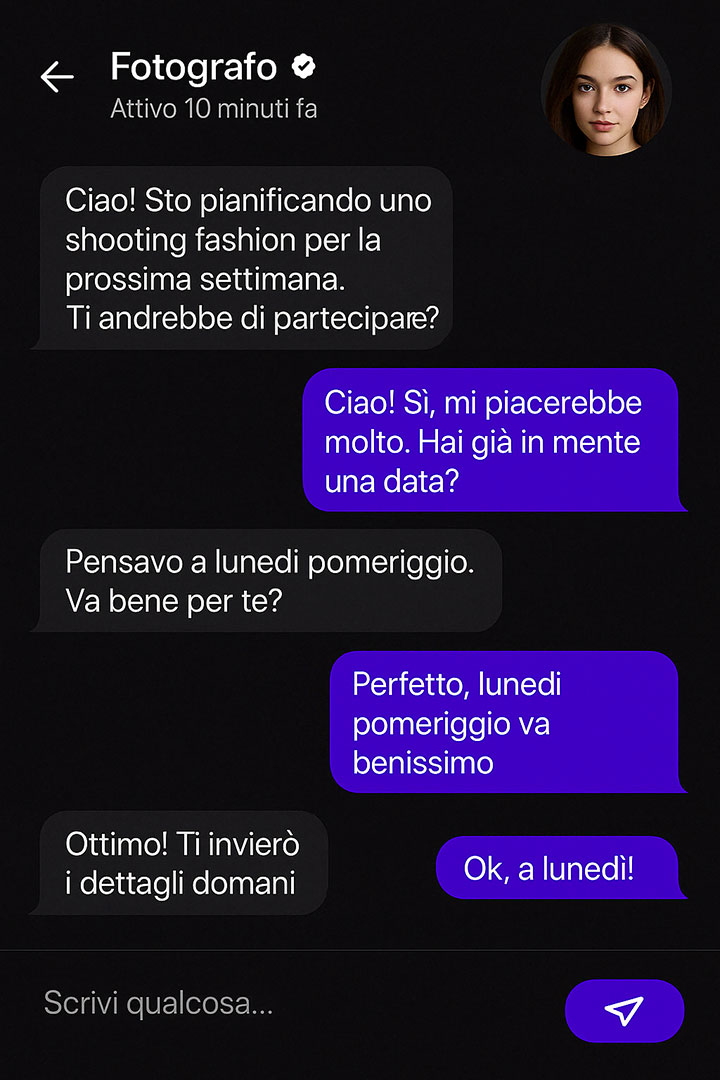 DM & Chat con foto e video