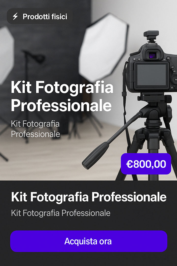 Vendere prodotti, abbigliamento, gadgets
